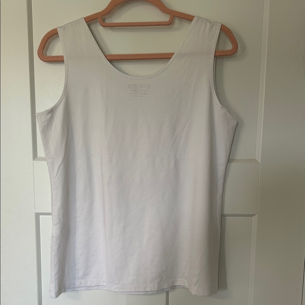 Chico's Classic White Tank Top - Picture 5 of 7